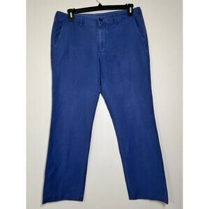 Bonobos Size 34 x 30 Navy Cotton Straight Fit Pants